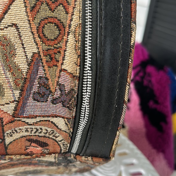 Vintage hat box/zippered case with collegiate theme…Harvard, Rice, Ohio etc. - Picture 8 of 10